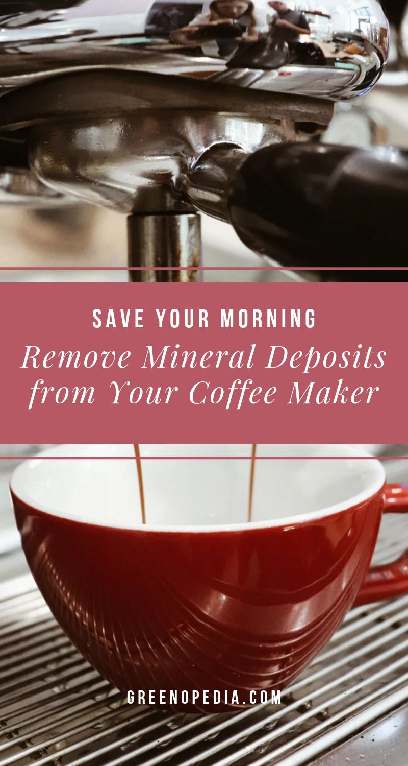 Easy Hacks to Remove Mineral Deposits From Coffee Makers, Faucets and More | You know those mineral deposits clogging your coffeemaker & ruining your morning brew? Good news! It's really easy to remove with a little white vinegar. | Greenopedia #mineraldeposits via @greenopedia