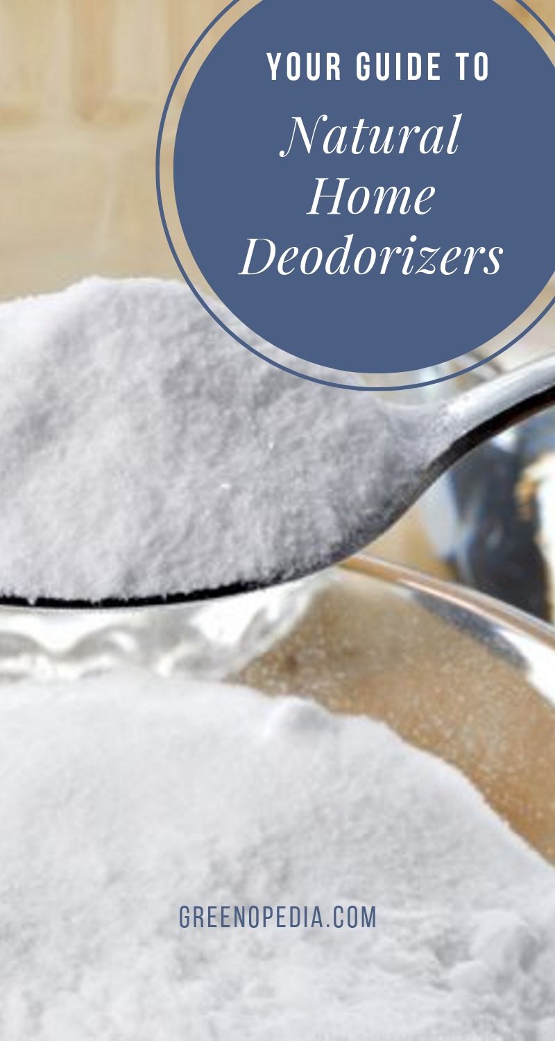 Natural Home Deodorizers That Work Better | While most chemical deodorizers only cover odors temporarily, baking soda and vinegar get rid of them for good. Here's how to use them. (It's so easy!) | Greenopedia #naturaldeodorizers #naturalcleaners via @greenopedia