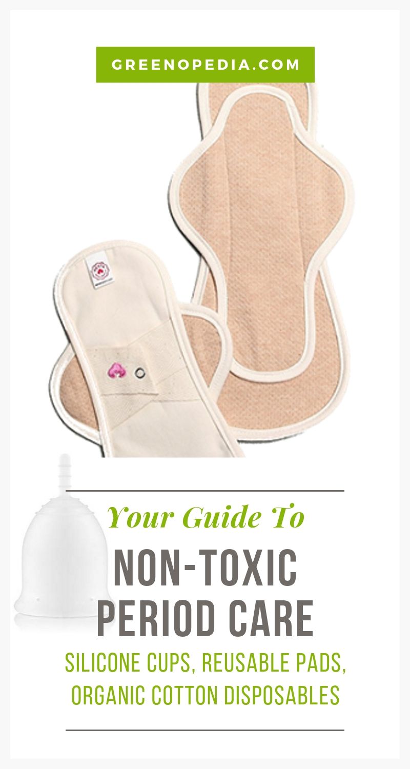 Keep Your Vagina Healthy with Non-Toxic Period Care Alternatives | Non-toxic period care is a must. The skin in and around the vagina is incredibly thin and filled with small blood vessels, making it no place for chemicals. | Greenopedia #healthyperiodcare #nontoxicperiodcare #naturalperiodcare #healthierperiodcare #nontoxichygiene #healthierfemininecare #organicpads #organictampons #reusablepads #menstrualcups via @greenopedia