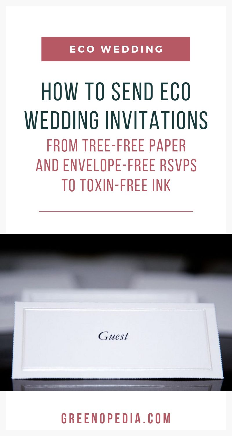Eco-Friendly Wedding Invitations are A Perfect Marriage of Style and Sustainability - Here are Your Options | Eco-wedding invitations can be made from recycled paper, plantable seed stationery, and a host of paper-free alternatives. You're not short on options! | Greenopedia #EcoWeddingInvitations #treefreeweddinginvites #sustainableweddinginvitations #Sustainableweddingpaperoptions via @greenopedia